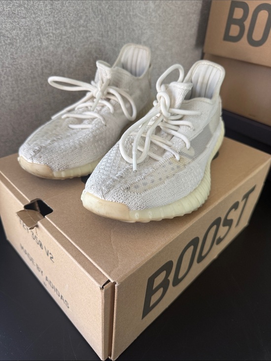 adidas Other - adidas Kids Cream White Knit Sneakers